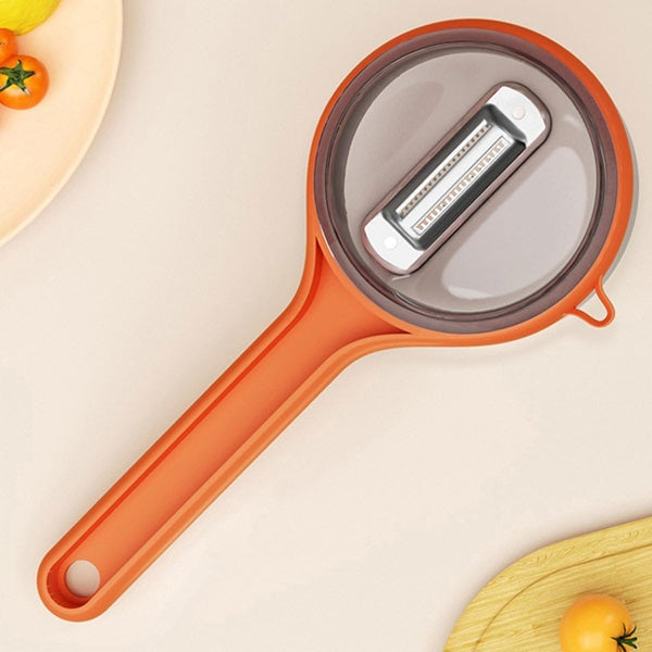 Ergonomic Vegetable Peeler & Peel Collector - Pack of 2