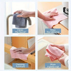 Reusable Microfiber Cleaning Cloth Roll (50 Cloths)