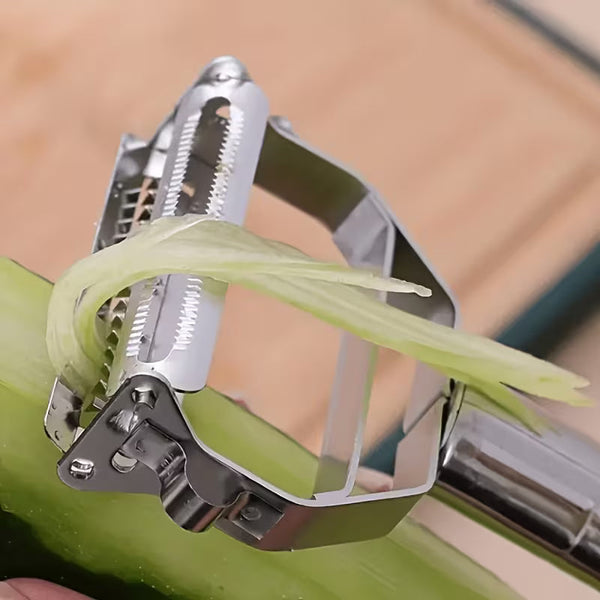 DuoShred Stainless Steel Julienne Peeler & Vegetable Shredder