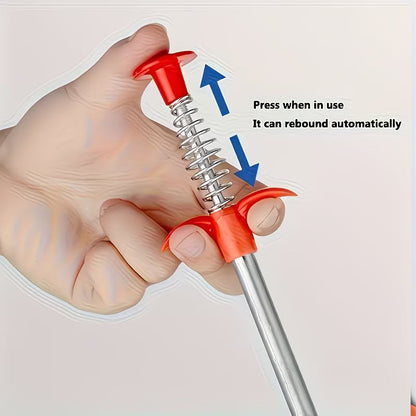 ClogMaster 4-Claw Drain Cleaner Grabber Tool