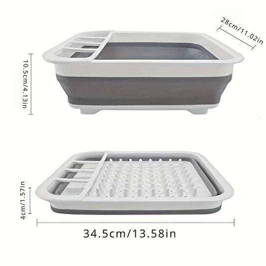 FoldEase Portable Dish Drying Rack – Space Saving Foldable Organizer