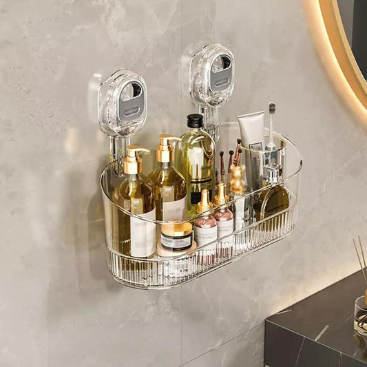 No-Drill Bathroom Suction Storage Box
