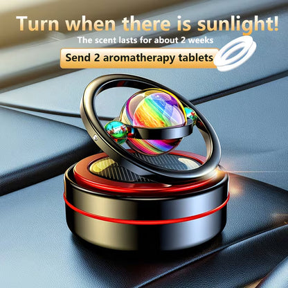 OrbitGlow Rotating Solar Car Air Freshener