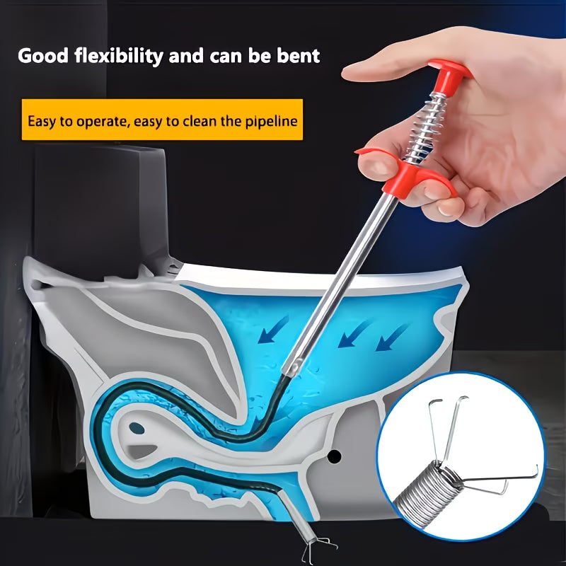 ClogMaster 4-Claw Drain Cleaner Grabber Tool
