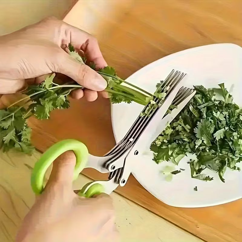 MultiCut 5-Blade Stainless Steel Herb & Kitchen Scissors