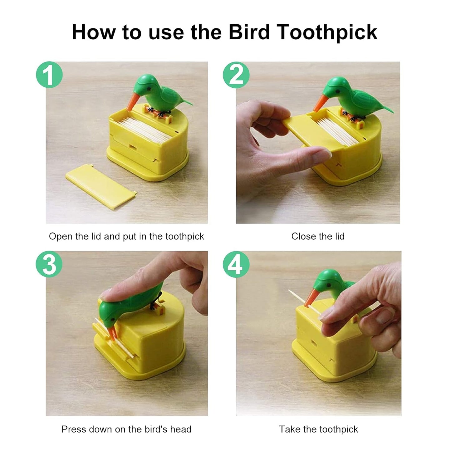 Woodpecker Automatic Toothpick Dispenser