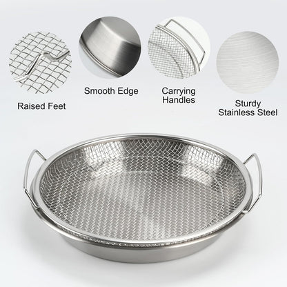SmartDrain Stainless Steel Wash & Strain Bowl Set