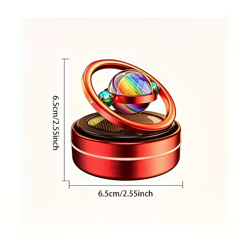 OrbitGlow Rotating Solar Car Air Freshener