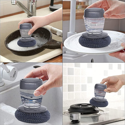 Soap Dispensing Palm Brush - Pack of 2