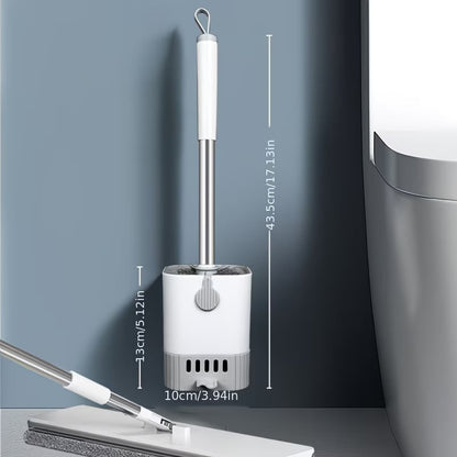 FlexClean Silicone Toilet Brush Set with Wall Mount Holder