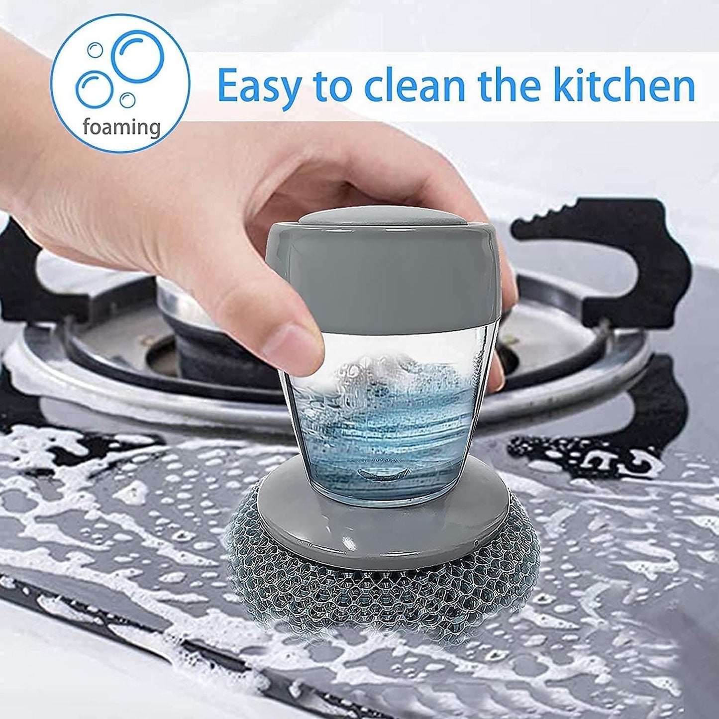 Soap Dispensing Palm Brush - Pack of 2
