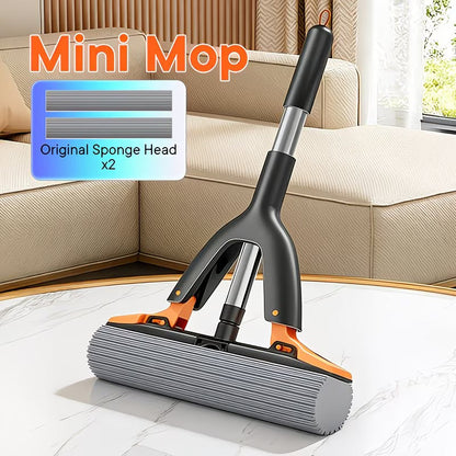 SwipeClean Mini Squeeze Mop (Hands-Free Quick Clean Tool)