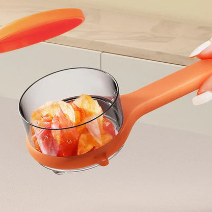 Ergonomic Vegetable Peeler & Peel Collector - Pack of 2