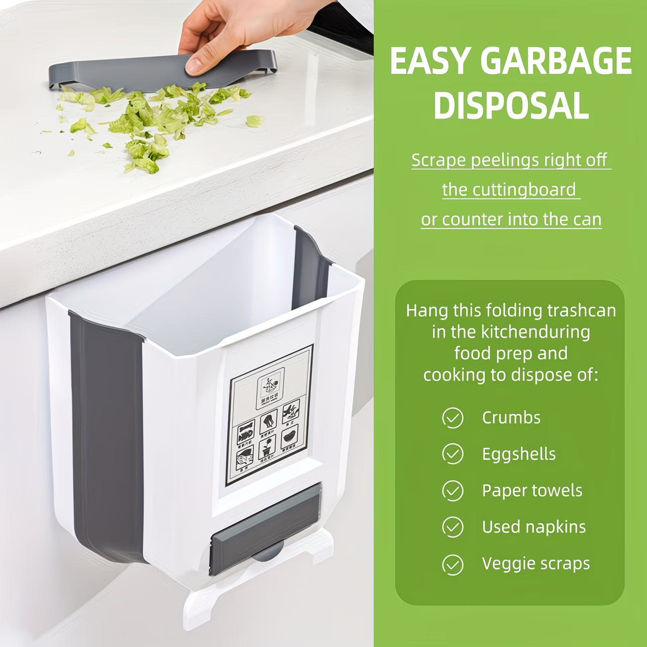 BinBuddy Foldable Hanging Trash Bin