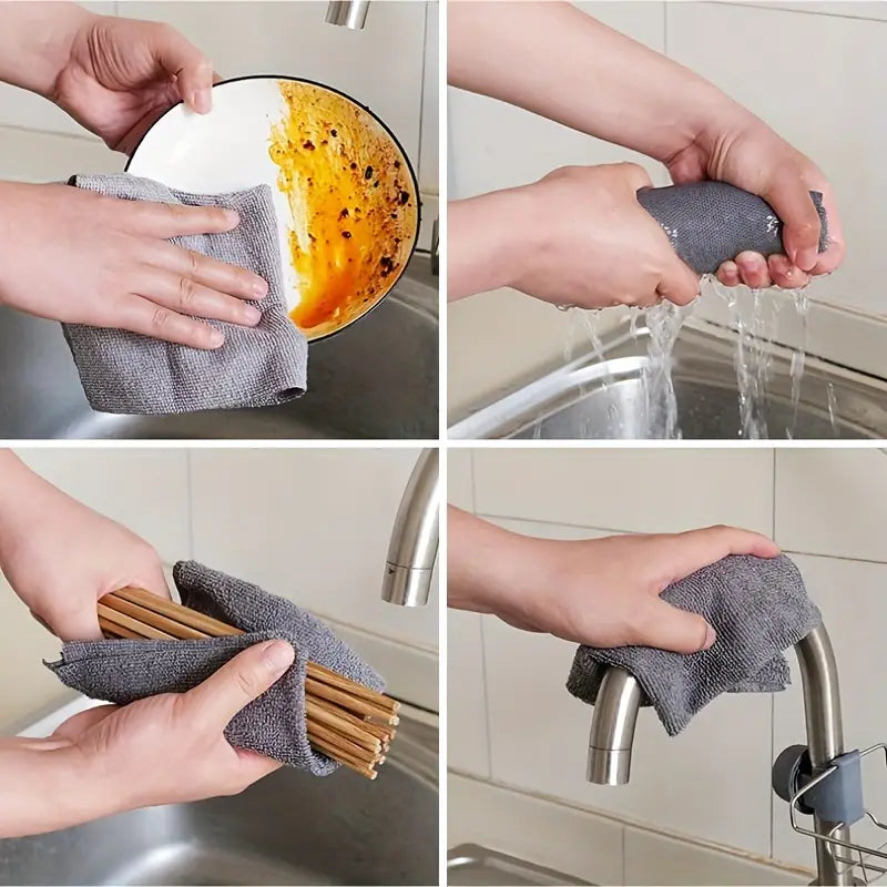 Reusable Microfiber Cleaning Cloth Roll (50 Cloths)