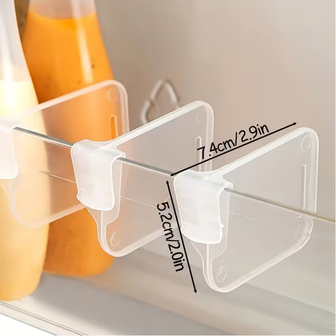 ChillOrganize Snap-On Fridge Door Shelf Dividers