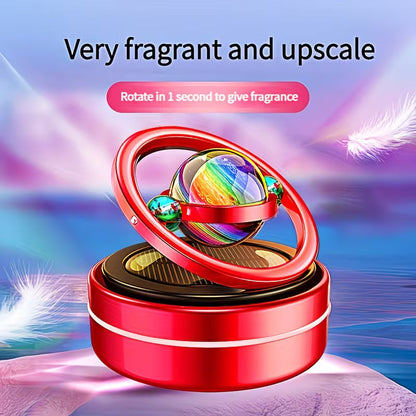OrbitGlow Rotating Solar Car Air Freshener