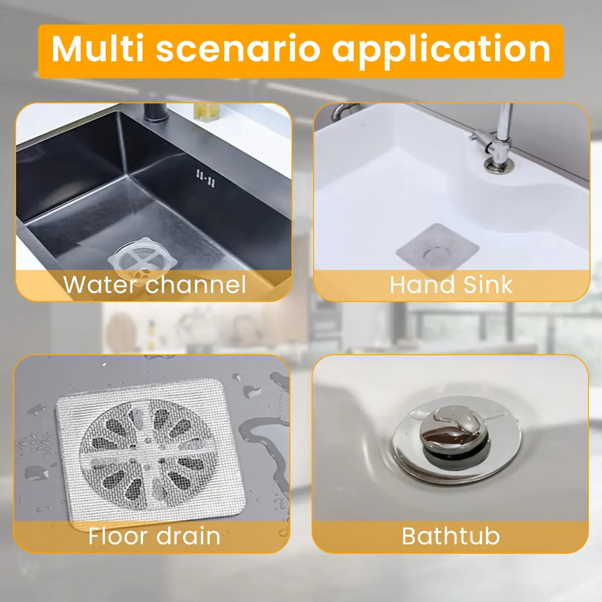 Anti-Clog Drain Protection Stickers