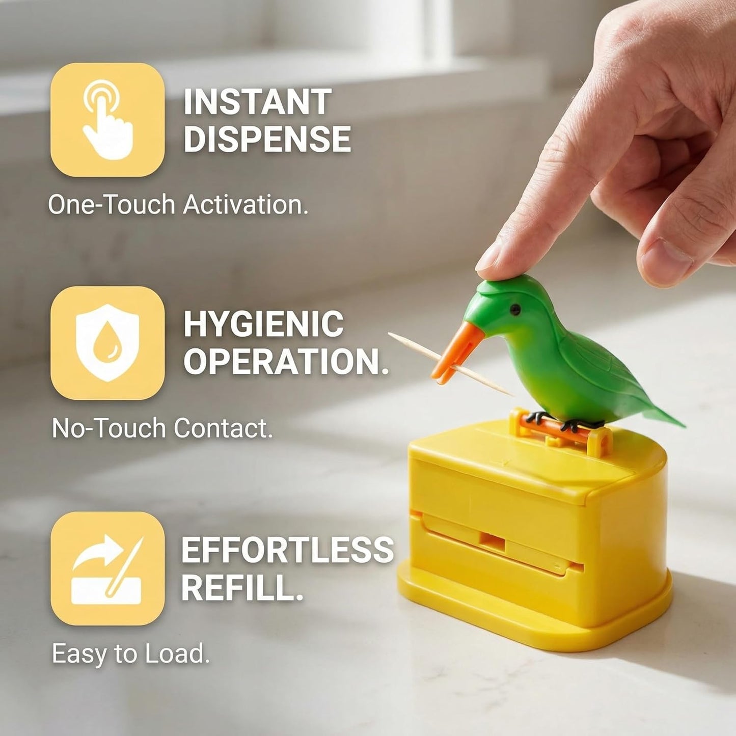 Woodpecker Automatic Toothpick Dispenser