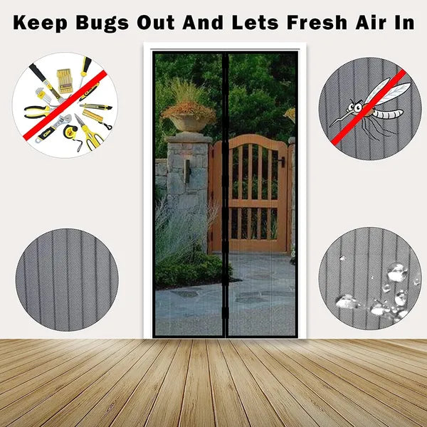 Magnetic Mosquito Mesh Door Curtain