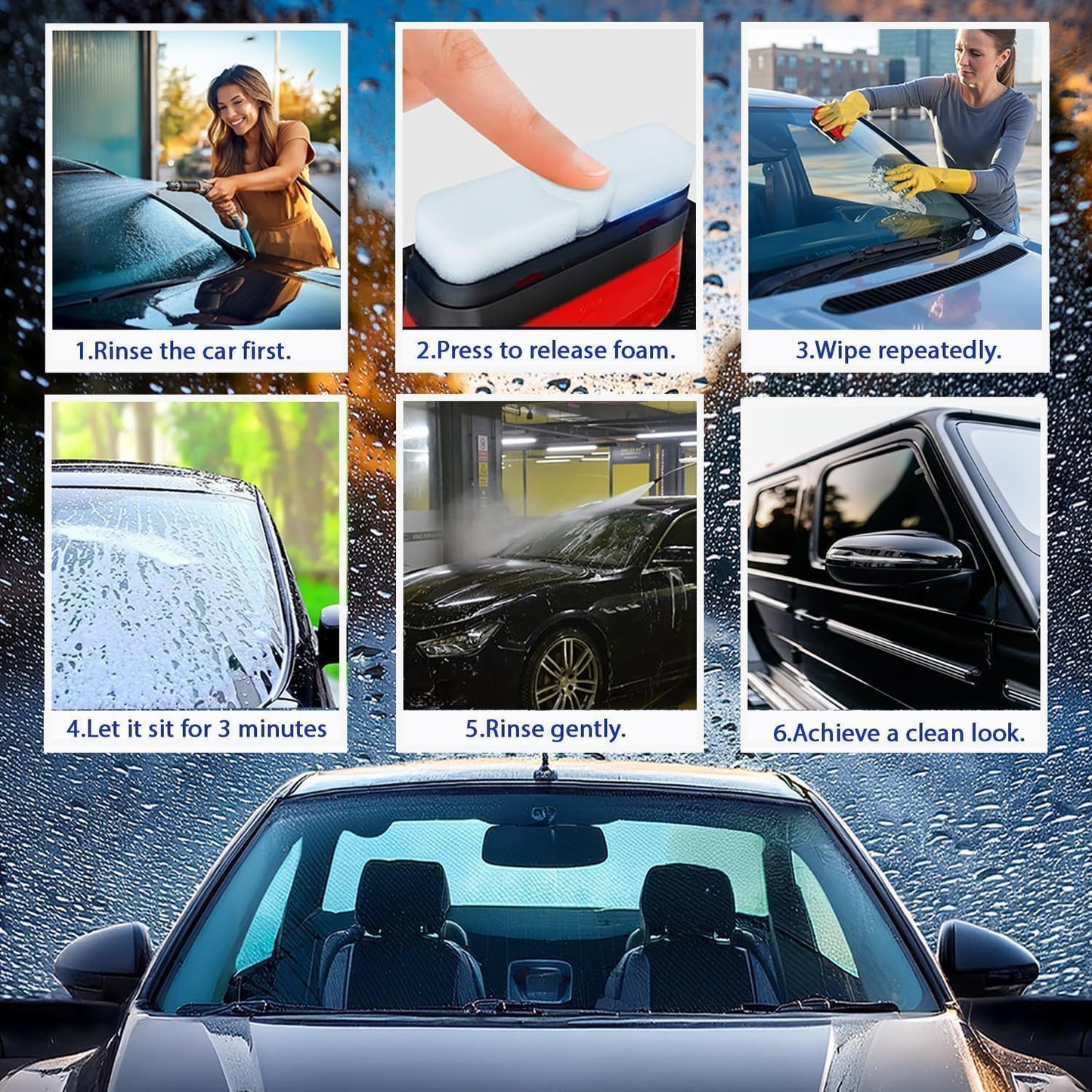 Automotive Oil Film Cleaning Brush