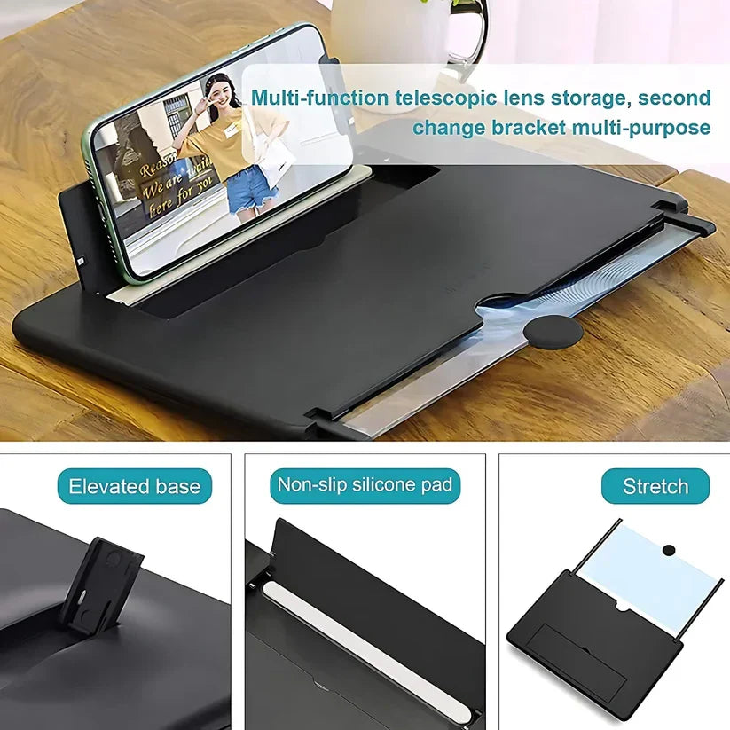 3D HD Magnifying Projector Screen Enlarger for Movies, Videos and Gaming