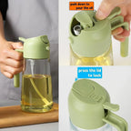 Sprayable And Pourable Hard Plastic Oil Bottle