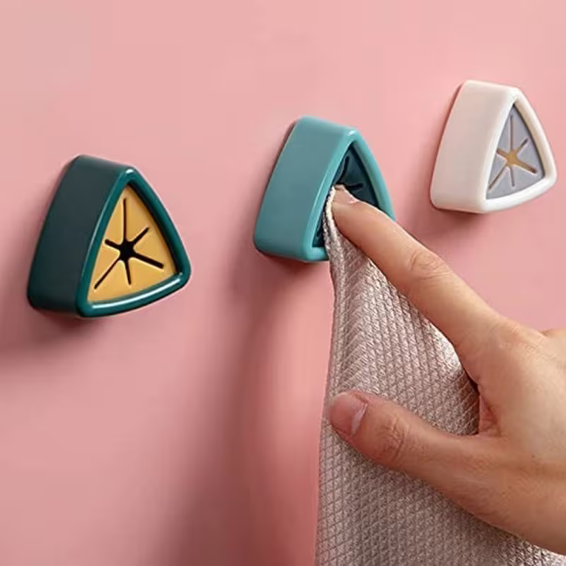 SilicoTri Towel and Rag Storage Hook - Pack of 6