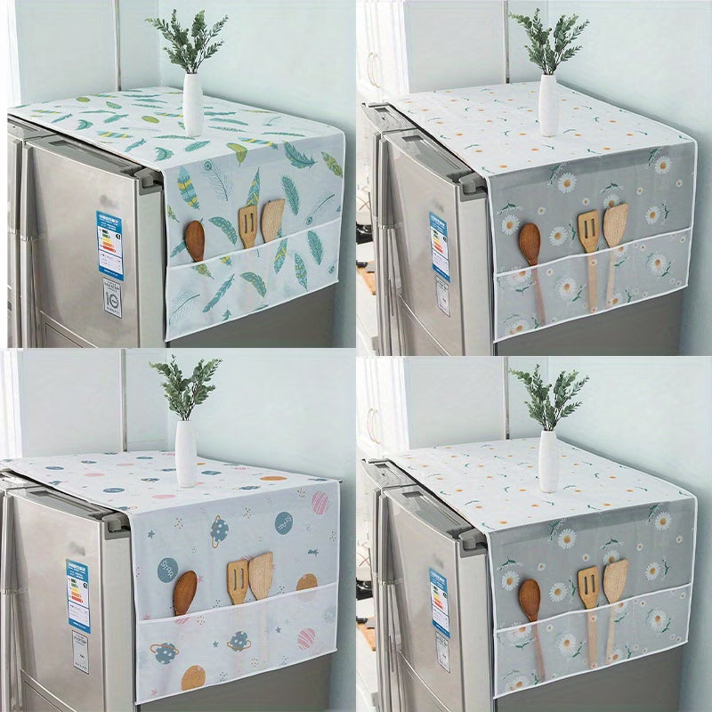 DustGuard Fridge Cover & Storage Organizer