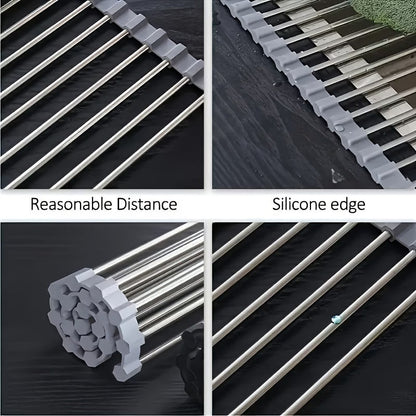 RollDry Pro Over-Sink Dish Drying Rack
