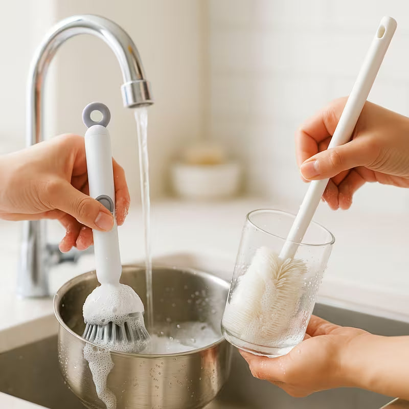 LaBrush: Soap-Dispenser Pot Scrub Brush