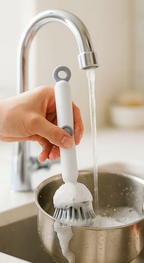 LaBrush: Soap-Dispenser Pot Scrub Brush