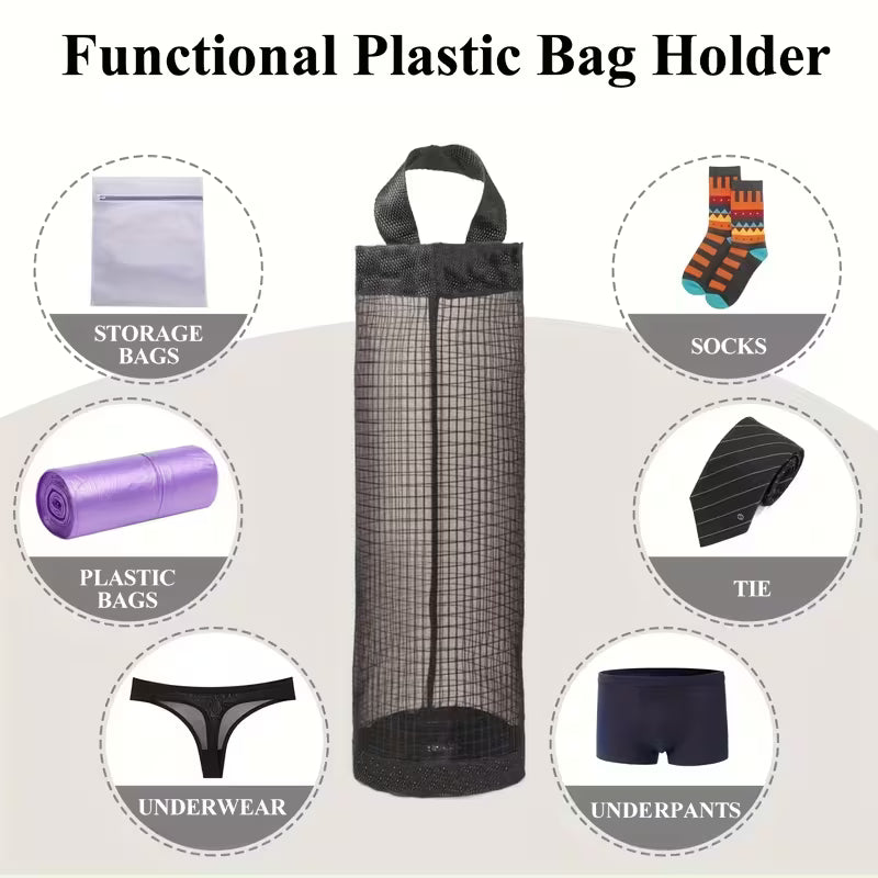 MeshBag Hanging Plastic Bag & Utility Organizer